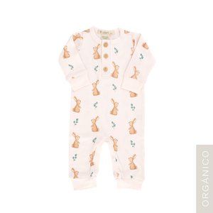 Organic Peruvian Pima Cotton Long-sleeve one-piece